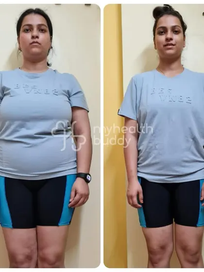 Shipra's 14kg transformation over 6 months. Her journey shows how a personalized approach to workouts and diet can lead to gaining significant muscle strength and confidence.