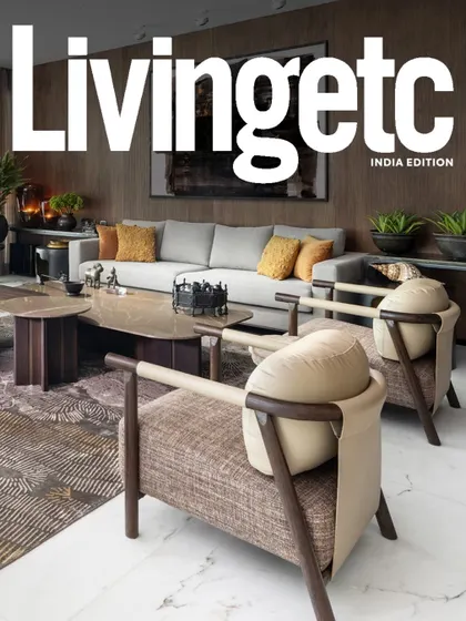 The cover of Livingetc India featuring our design for a luxurious residence in Gurugram. It was an honor to see our work, which balances comfort and elegance, showcased so beautifully.