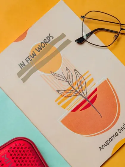 This is a clean, creative flat lay for a book launch. The vibrant colors and simple composition make it perfect for social media ads and online store listings, grabbing attention instantly while looking professional.