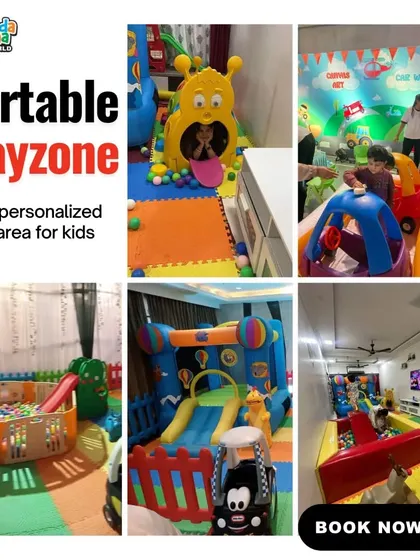 Planning a birthday party can be overwhelming, but I make it easy. This collage shows some of my personalized setups that turn any space into a kid's paradise, perfect for a stress-free celebration.