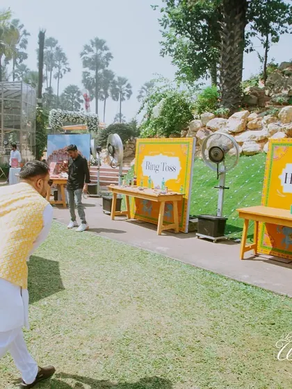 Fun and games like ring toss keep guests of all ages engaged and entertained during daytime functions.