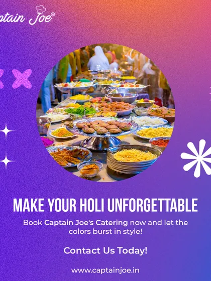 My goal is to make your Holi unforgettable. I handle all the food and service logistics so you can burst into the celebration without a worry. From small family gatherings to large community parties, I ensure the food is a highlight.