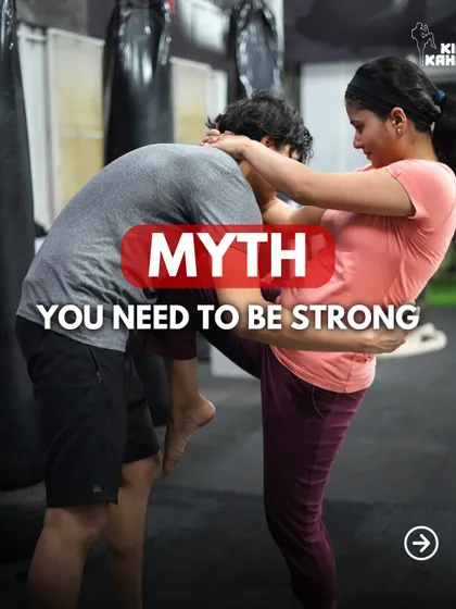 Myth: You need to be strong to start. Fact: We build your strength here. Our training is about technique and leverage, not brute force.