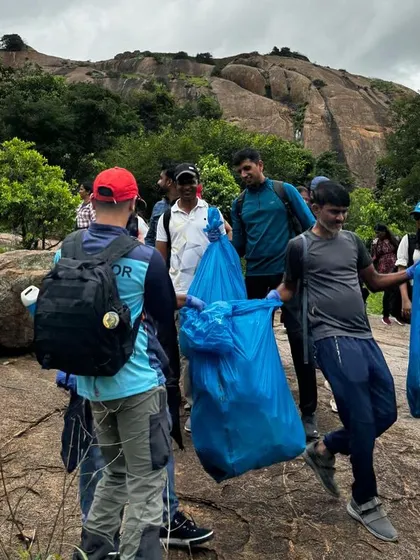 Teamwork in action during our clean-up drive. These activities require collaboration and a shared sense of purpose, just like any project at work.
