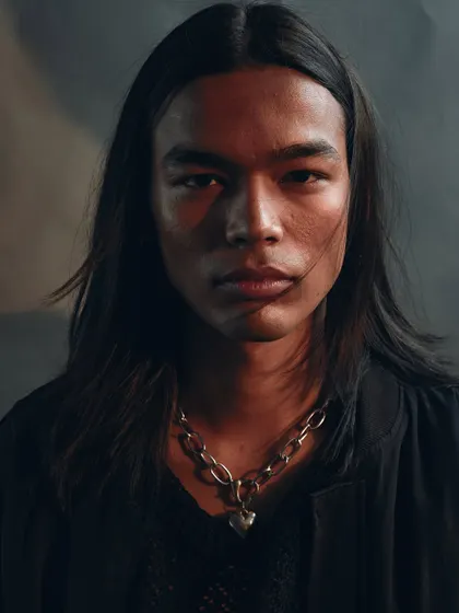 A close-up male portrait with dramatic lighting. The touch of red light adds a hint of color and intensity, creating a powerful and memorable headshot.