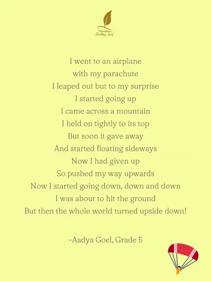 Inspired by the whimsical poetry of Shel Silverstein, a 5th-grade student lets her imagination take flight in this delightful poem. It’s a perfect example of how creative children can be when we simply let them.