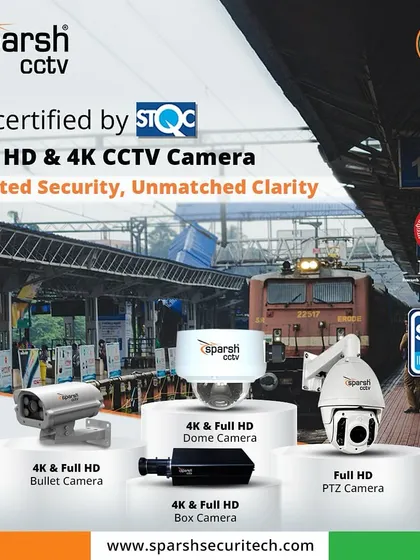 My ER-certified Full HD and 4K CCTV cameras provide trusted security with unmatched clarity. Approved by RDSO and STQC, these cameras are designed for critical deployments like railway stations, ensuring enhanced safety and complete peace of mind.