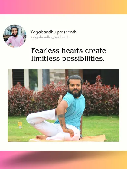 A quote graphic: "Fearless hearts create limitless possibilities."