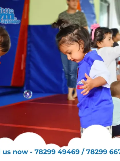 Even simple bubble-popping is a learning opportunity. This fun activity helps toddlers develop coordination, balance, and spatial awareness.
