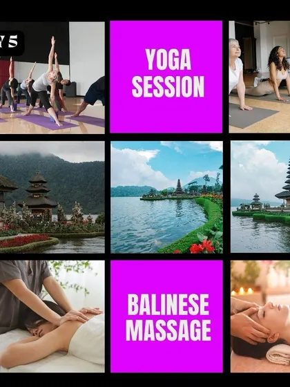 Day 5 of our Bali retreat is for Spiritual Harmony. The day includes our final yoga session together, a visit to a stunning temple, and a relaxing, traditional Balinese massage to integrate the week's experiences.