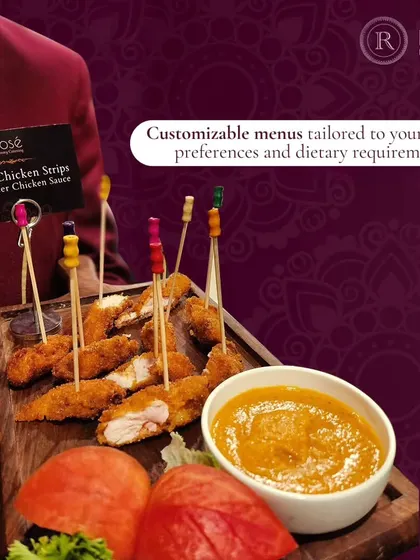 Our Crispy Chicken Strips are served with a rich and creamy butter chicken sauce for dipping. This fusion dish is part of our customizable menu, tailored to your unique preferences.