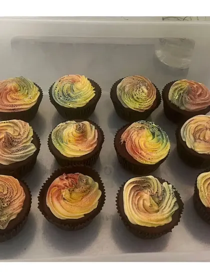 Even after the festival is over, the sweetness can linger. These Holi-themed cupcakes, with their vibrant swirls of color, are the perfect post-celebration treat to relive the joy.