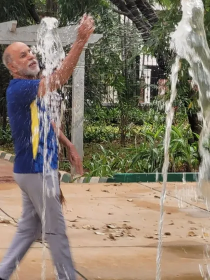 The true measure of a park's success is the joy it brings. This interactive water feature in one of our redesigned public parks in Bengaluru creates a space for spontaneous play and delight, transforming a simple stroll into a memorable sensory experience for all ages.