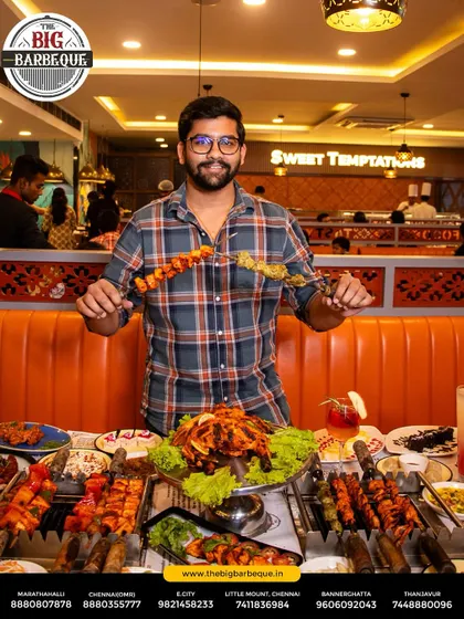 Indulge in a buffet experience that brings smiles to every face. Our extensive spread is perfect for group dining and making memories.