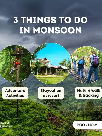 We are a great destination even during the monsoon. Enjoy thrilling adventure activities, a cozy staycation at the resort, or a refreshing nature walk and trek.