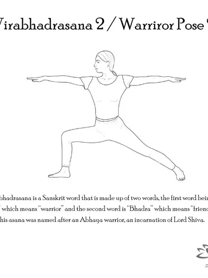 Virabhadrasana 2 (Warrior 2 Pose) opens the hips and chest, builds stamina, and develops balance and stability.