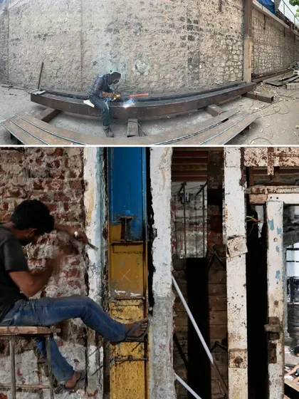 The transformation of the old Ambico Ice Factory was a hands on process of excavation. We spent months carefully scraping away layers of plaster to reveal the original brickwork and retrofitting the structure, a surgical intervention to stabilize what time had worn away.