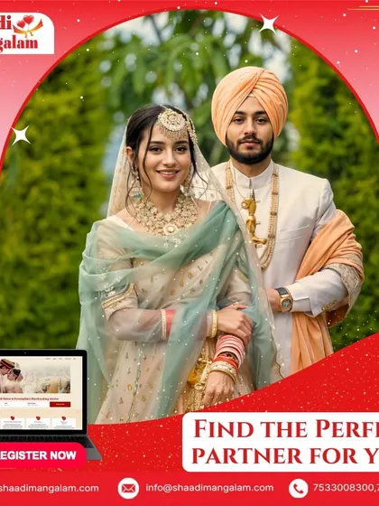 This elegant Sikh couple in pastel attire represents modern royalty. Our platform helps you find the perfect partner who complements your journey.