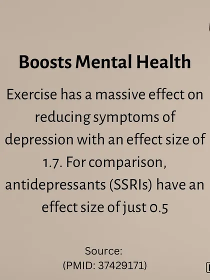 The effect of exercise on reducing symptoms of depression is massive. In fact, studies show its effect size is significantly larger than that of many common antidepressant medications.