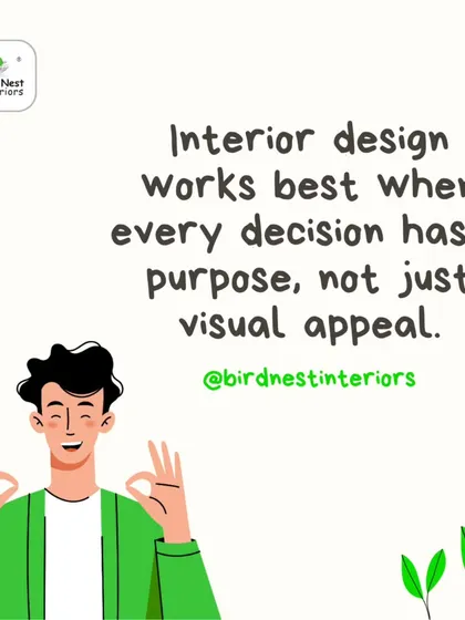 Our core philosophy: interior design works best when every decision has a purpose, not just visual appeal. We focus on creating spaces that are both beautiful and highly functional for your daily life.