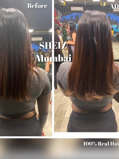 A subtle but effective transformation using clip-on extensions to add volume and a little extra length for a fuller look.