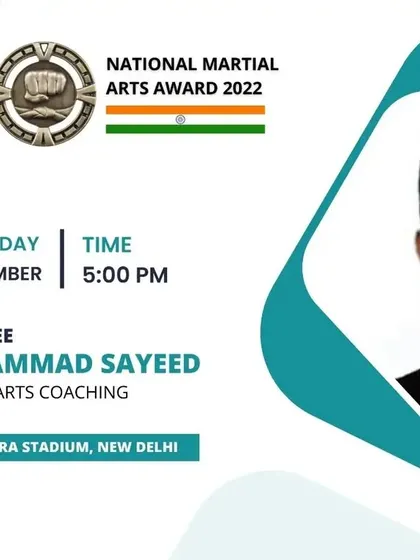 We honor dedicated coaches like Mohammad Sayeed, who received the National Martial Arts Award for his contributions to martial arts coaching. Our awards aim to motivate and celebrate excellence in sports education.