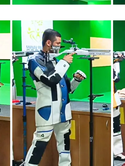 Our shooters in action at the range, demonstrating the focus and technique they've honed during their training with us.