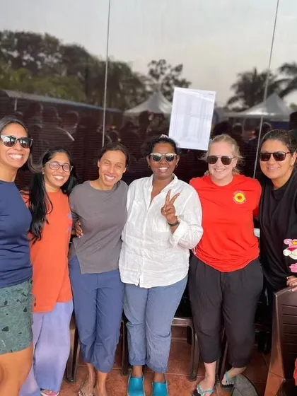 More of our fantastic swim moms enjoying the meet. Their positive energy and support are an essential part of our team's success.