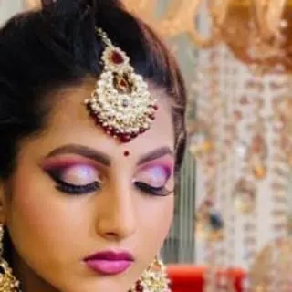 A close-up of a beautiful pink and purple eyeshadow look. I love playing with color.
