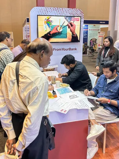 Another shot from the bustling IDFC First Bank event. It was a fantastic experience filled with creativity, learning, and endless inspiration from the attendees.