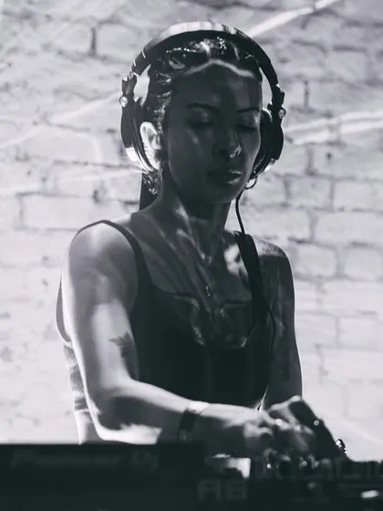 In the zone at Bass Camp. This festival is all about celebrating bass music in all its forms, and it feels like home.
