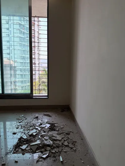 The aftermath of breaking the coconut. The civil work is about to begin on this new project site.