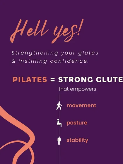 Yes, Pilates strengthens your glutes and instills confidence. Strong glutes are essential for powerful movement and a stable pelvis, which is a core focus of our practice.
