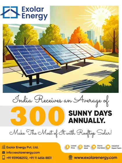With 300 sunny days a year, India is the perfect place for rooftop solar. Our expert team is here to help you harness that power.