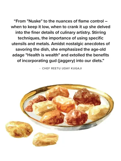 Chef Reetu Uday Kugaji shares her Punjabi mom's recipe for Masalewala Gud, a jaggery-based treat that was served with warm milk in winters and as a kulfi in summers.