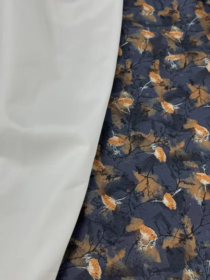 This floral printed fabric has a beautiful, artistic design. Paired with a plain white izaar, it creates a stylish and comfortable kurti izaar set.