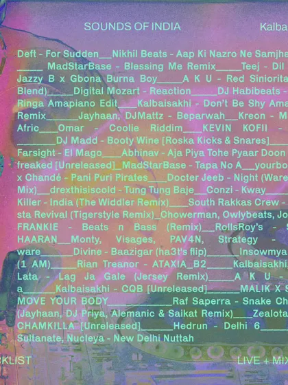 The announcement for my 'Panch-Foreign' mix on CAMP Radio. The show was part of the 'Sounds of India' series by ONNO Collective.