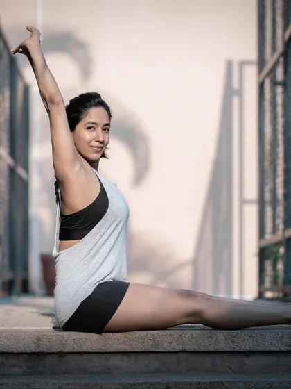 A simple seated stretch on some steps, taking a moment to breathe and appreciate the journey. Your story is epic, and it’s important to honor all that you have overcome.