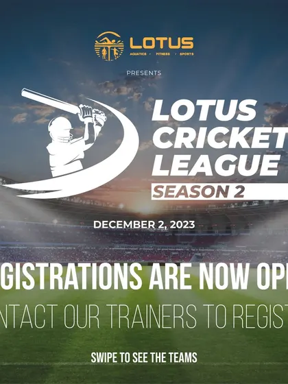 Action shots and team photos from our Lotus Cricket League, capturing the excitement of the matches, the teams, and the overall event.