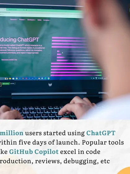 The rapid adoption of tools like ChatGPT shows how eager people are to use AI. We focus on teaching how to use these tools for practical business applications like code production, reviews, and debugging.