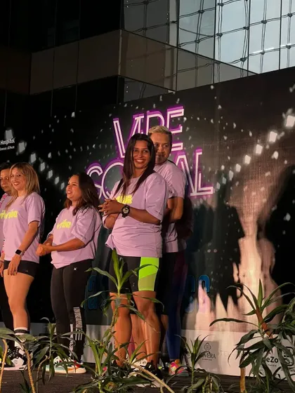 A group moment from the Vibe Social 5.0 in Ahmedabad. Being a presenter here was a blast.
