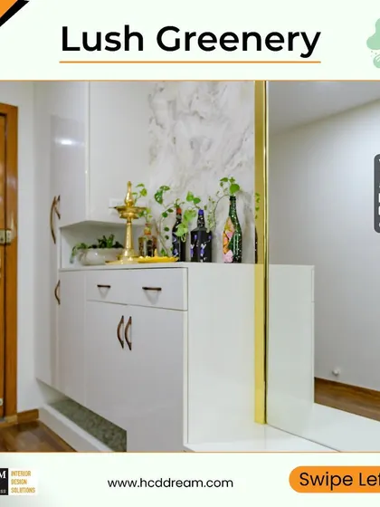 To bring good energy to your entrance, incorporate lush greenery. A few potted plants can add freshness, vitality, and a welcoming touch.