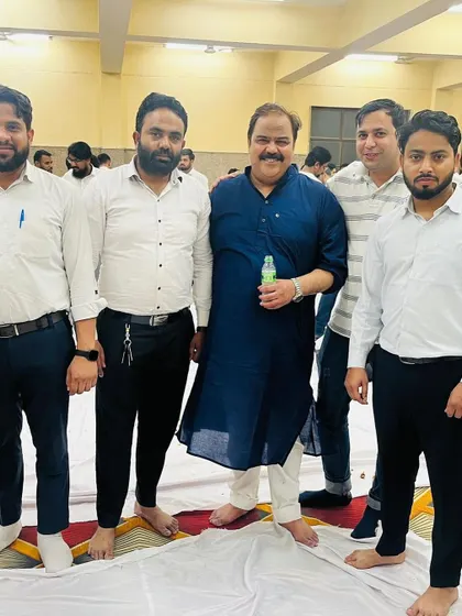 With colleagues at a community Iftaar. It's a time for togetherness and reflection.