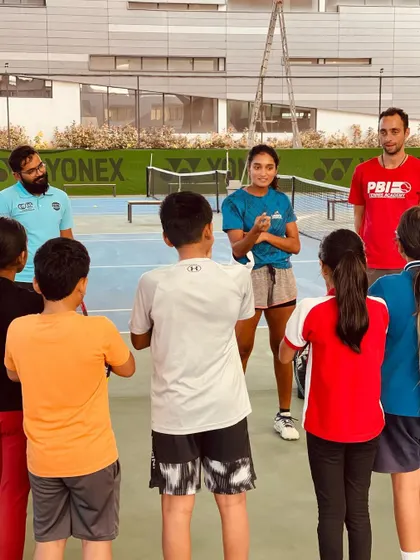 It was a privilege to spend time with these young players at the PBI Tennis Academy. I shared insights on how meditation and visualization have impacted my performance, and we talked about the journey of becoming a professional athlete. These sessions are incredibly meaningful to me.