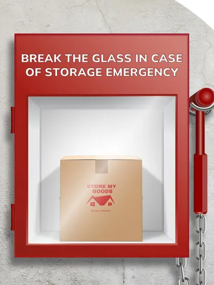 In case of a storage emergency, break the glass! This is your go-to solution when you're overwhelmed with stuff and need space, fast.