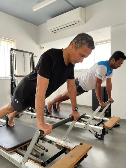 Pilates is not just for women. Tennis legend Leander Paes uses Pilates to maintain his competitive edge, focusing on core strength, balance, and efficient recovery. We tailor programs for men to build functional strength that supports both athletic goals and everyday life.