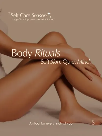 I believe body care is a ritual for achieving soft skin and a quiet mind. Every treatment is a sacred moment to return to yourself and care for every inch of your body.