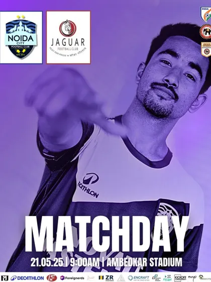 The official poster for our ninth matchday against Jaguar Football Club.