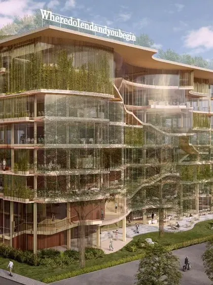 Renders from our competition proposal for the International Organisation for Migration Headquarters in Geneva. The design focused on post-pandemic needs, emphasizing flexibility, social interaction, and sustainability with a timber structure and integrated vertical gardens.