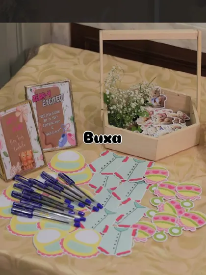 I love setting up the small details. Here are the custom printables and props for a teddy bear baby shower, including game cards and a voting station.